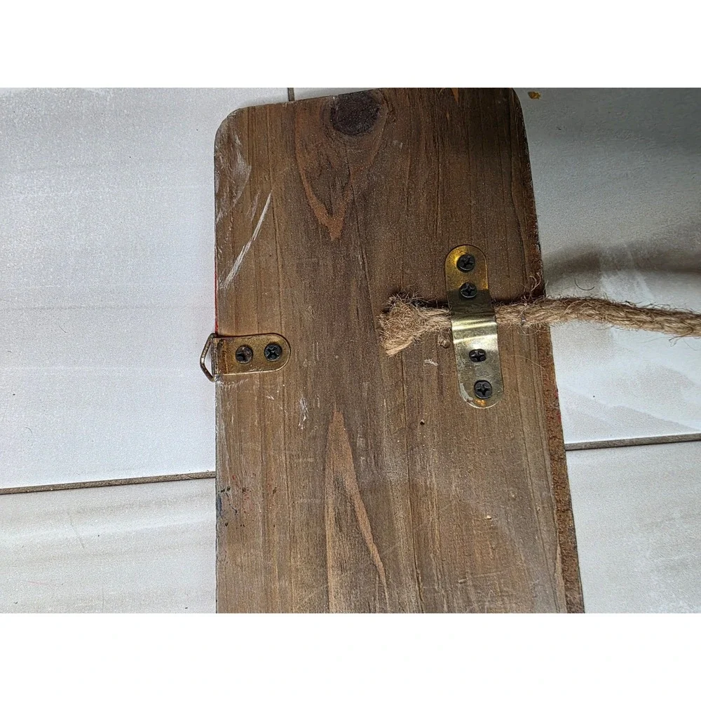 Rustic Wooden Beach Sign with Oar Nautical Wall Decor‎ Distressed Coastal Art